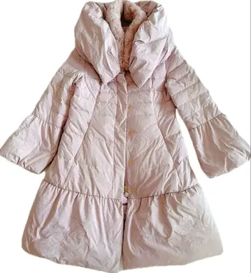 핑크 베이지 다운 코트 자켓 40