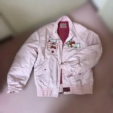 칼 헬무트 핑크 자수 블루종 점퍼 4(L)