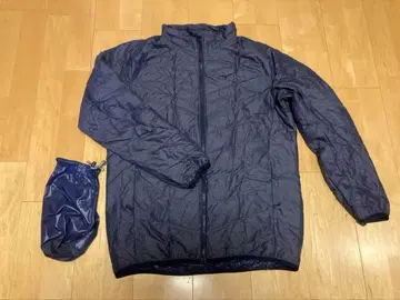 Mizuno XL 네이비 블레스서모 다운 자켓 수납 봉투 부착