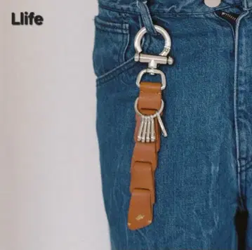 새상품급 Llife LEATHER KEY CHAIN SIENNA