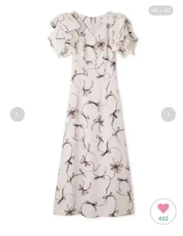 Sustainable 리본 프린트 원피스