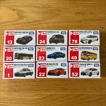 새상품 토미카 묶음 판매 9대 GT-R / 수프라 / 시빅 TypeR