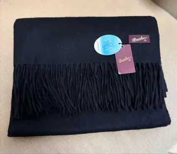 [ 택 포함 미사용 ] 워셔블 캐시미어 100% 캐시미어 스톨 블랙