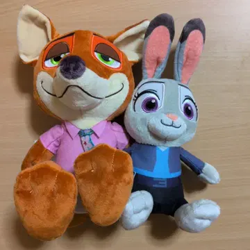 주토피아2 페어 봉제 인형 주디 닉
