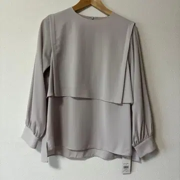 트랜스워크 널디 새틴 블라우스 미사용