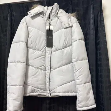 미사용 새상품 다운 자켓 라이트 그레이 사이즈 38