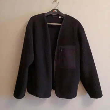 Uniqlo U 블랙 플리스 자켓 M