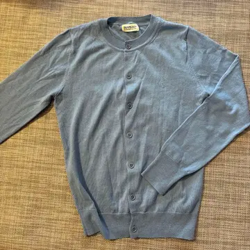 새상품급 BEAMS BOY 12게이지 BB 자수 가디건