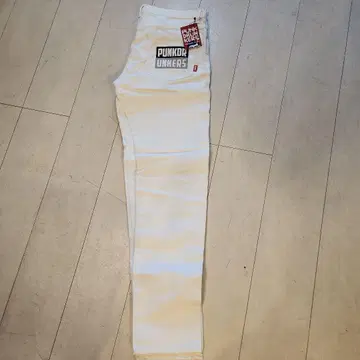 PUNKDRUNKERS 화이트 스트레이트 데님 XL