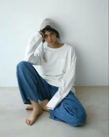 ETRETOKYO EDWIN 카빙 데님 와이드 팬츠 블루 M