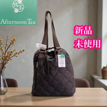 애프터눈 티 미사용 새상품 토트백 복조리백 다크 브라운