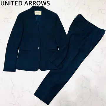 [ 새상품급 ] 유나이티드 애로우즈 실크 혼방 수트 셋업 노카라 세트 S
