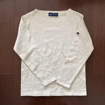 SAINT JAMES 화이트 T셔츠 긴팔