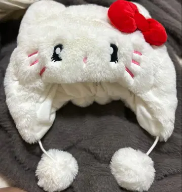 Hello kitty USJ 팬캡 퐁퐁 모자