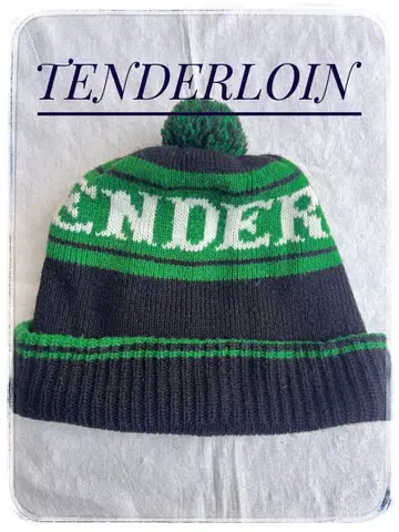 레어 TENDERLOIN 폼폼 포함 니트 모자