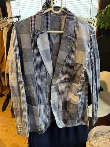 HARRY TOIT 체크 무늬 테일러드 자켓 S 사이즈