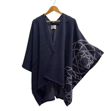 문색 겉옷 빅 실루엣 니트 가디건 (퍼플)