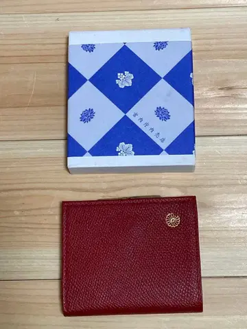황궁 한정판 가마구치 지갑 국화 문양