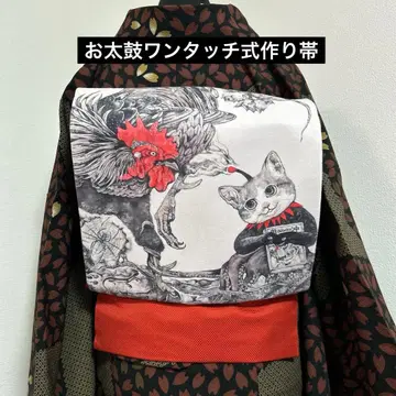 핸드메이드 만들기 오비 오태고 원터치식 문어와 닭과 거미