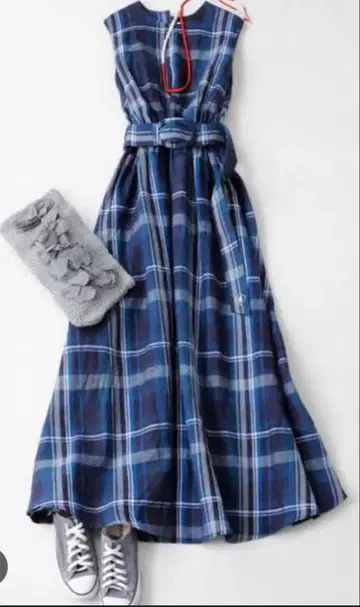 bluebird boulevard 마드라스 체크 원피스 론 헤르만