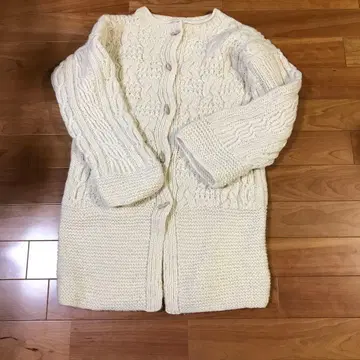 네팔제 울 100% 가디건