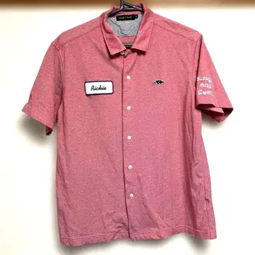 [ rough & swell ] 반팔 셔츠 ( L 사이즈 / 빨간색 )