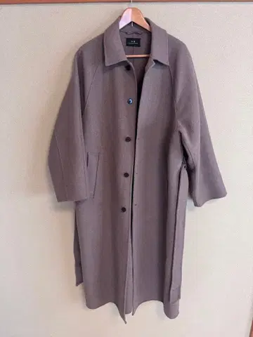 MB 베이지 M 사이즈 스텐카라 코트 허리 벨트 포함