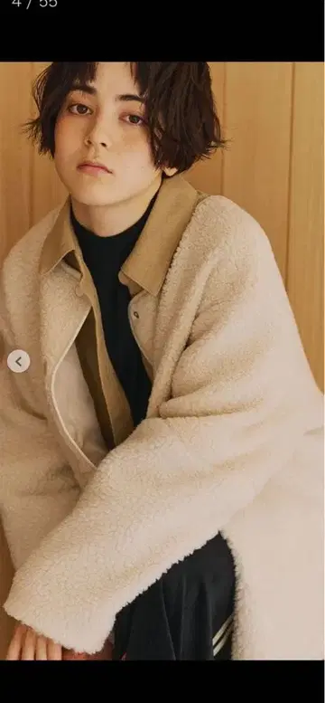 이번 시즌 완판 SM2 택 포함 새상품 절개 보아 자켓 아이보리