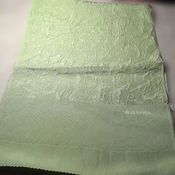 미사용 새상품 옅은 그린색 오비 장식 천