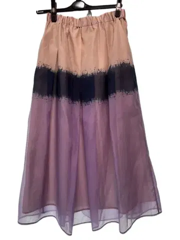 밴야드 스톰 플레어 스커트 그라데이션 쉬폰