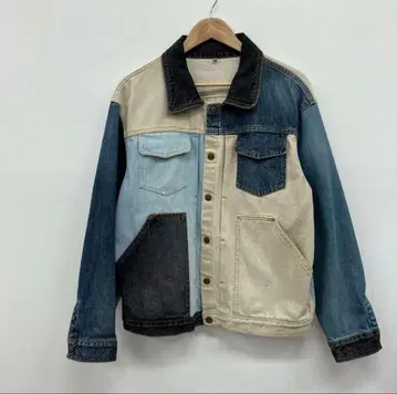 KHOKI 패치워크 데님 자켓