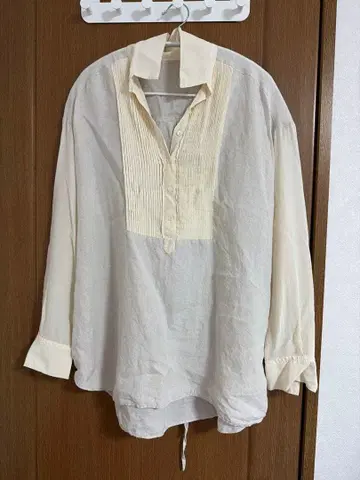 BIGI MOGA 빈티지 긴팔 블라우스