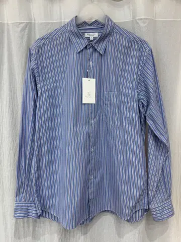 BEAUTY&YOUTH 블루 화이트 스트라이프 L 사이즈 긴팔 셔츠