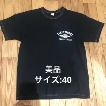 새상품급 THE FLAT HEAD EARLY WORKS 티셔츠 블랙