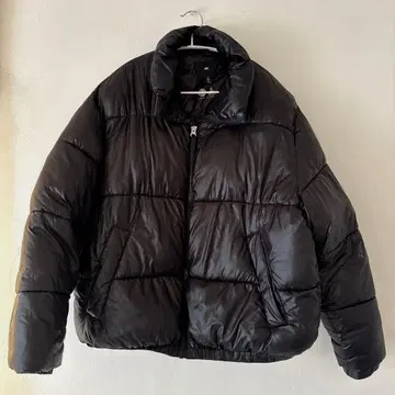 H&M 다운 자켓 블랙 L 사이즈