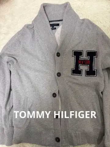TOMMY HILFIGER 그레이 맨투맨 가디건 XL