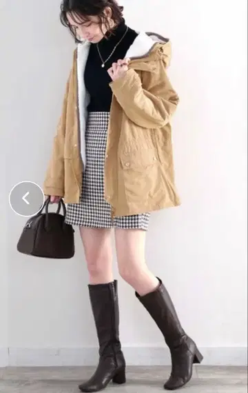 클래식 엘프 3way 마운틴 후드티 베이지 L