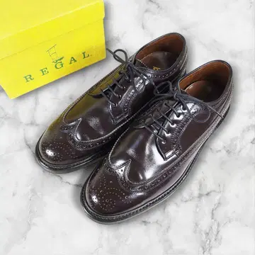 수트에도 캐주얼에도 리갈 윙팁 다크 브라운 24EE 약 25cm