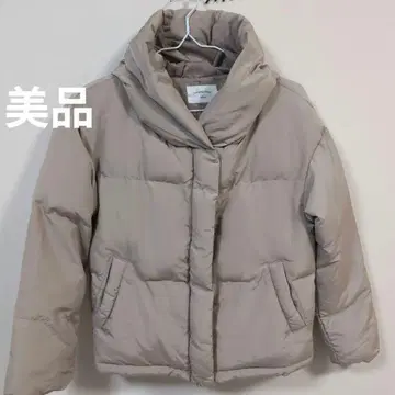 사만다 모스모스 블루 충전솜 코트 다운 코트 베이지 M