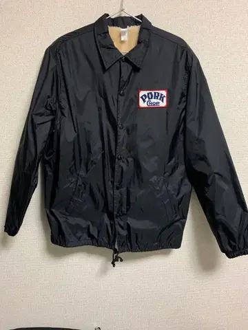 PORK CHOP 나일론 자켓 블랙