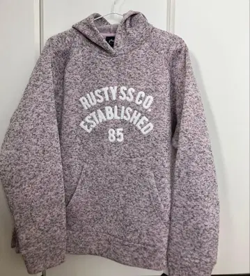 RUSTY 속기모 후드티 XL 핑크