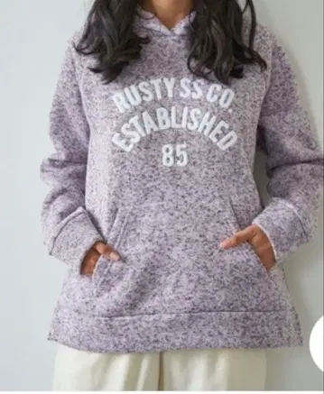 RUSTY 속기모 후드티 XL 핑크