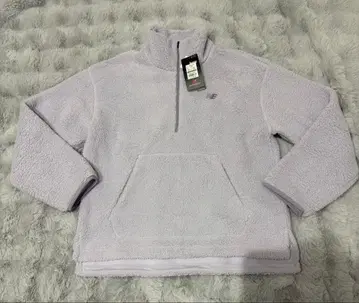 택 포함 새상품 New Balance 플리스 자켓 라이트 퍼플 M