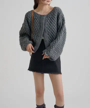 mystic 포코포코 니트 가디건