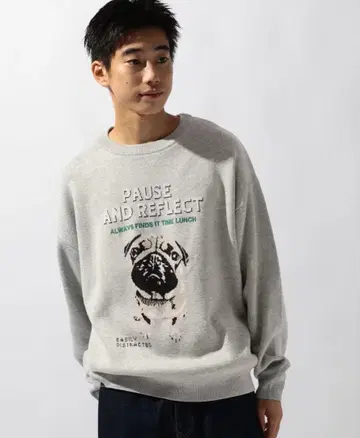 niko and - 애니멀 그래픽 니트 풀오버 M 사이즈