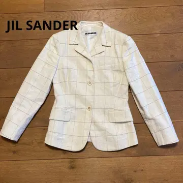 JIL SANDER 코튼 x 린넨 자켓 34 독일제