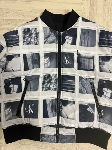 CK 포토 프린트 블루종