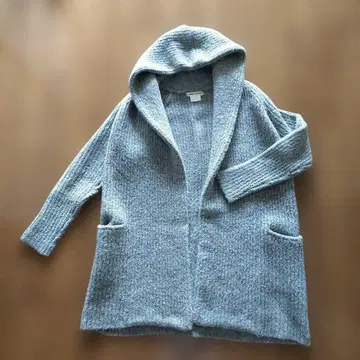 마릴린 문 니트 가디건 아우터 숄 가운 그레이