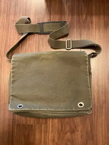 히노모토 캔버스 올리브 그린 캔버스 숄더백