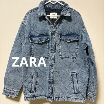 [ ZARA ] 데님 자켓 퀼팅 코트
